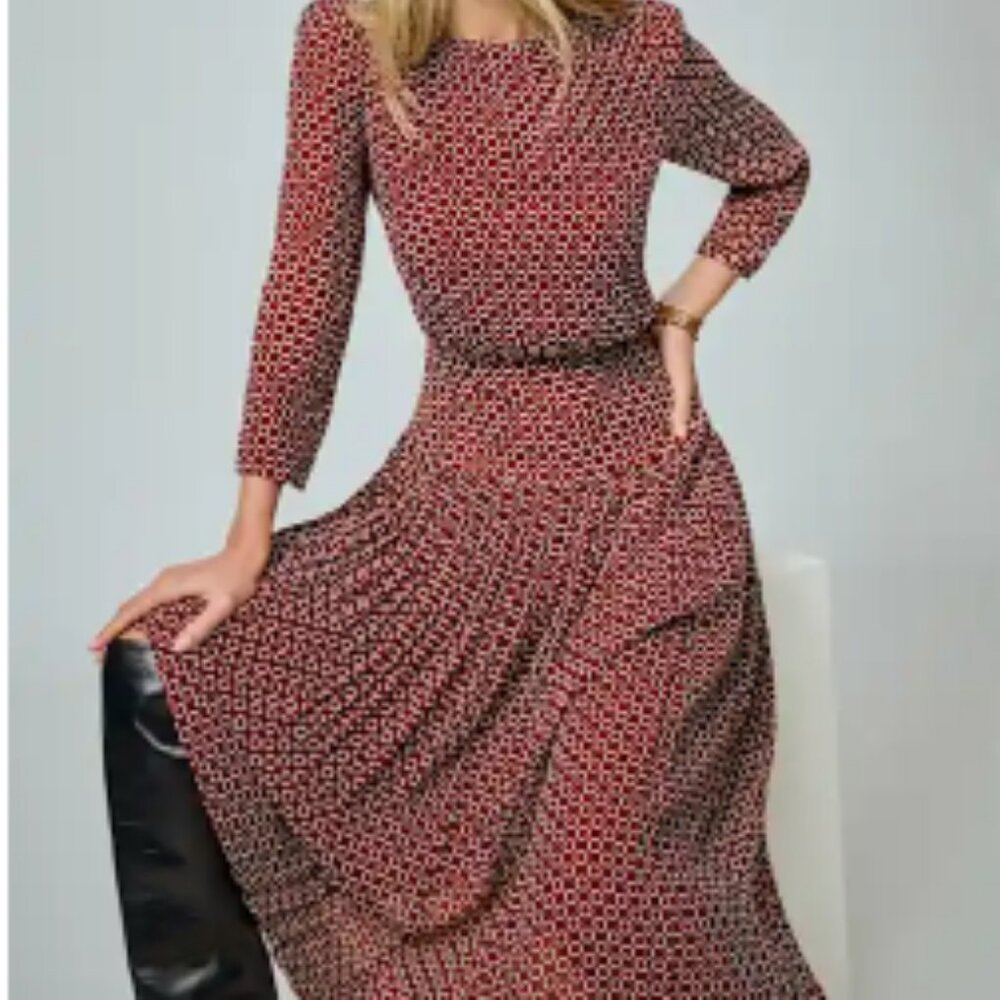 Reformation Sabra Dress Red - Size 12